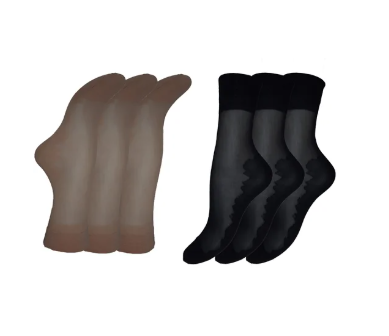 برچسب جوراب شیشه ای بالای مچ