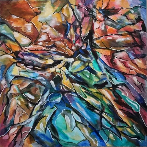 تابلو نقاشی اکریلیک مدل جاذبه کد 115